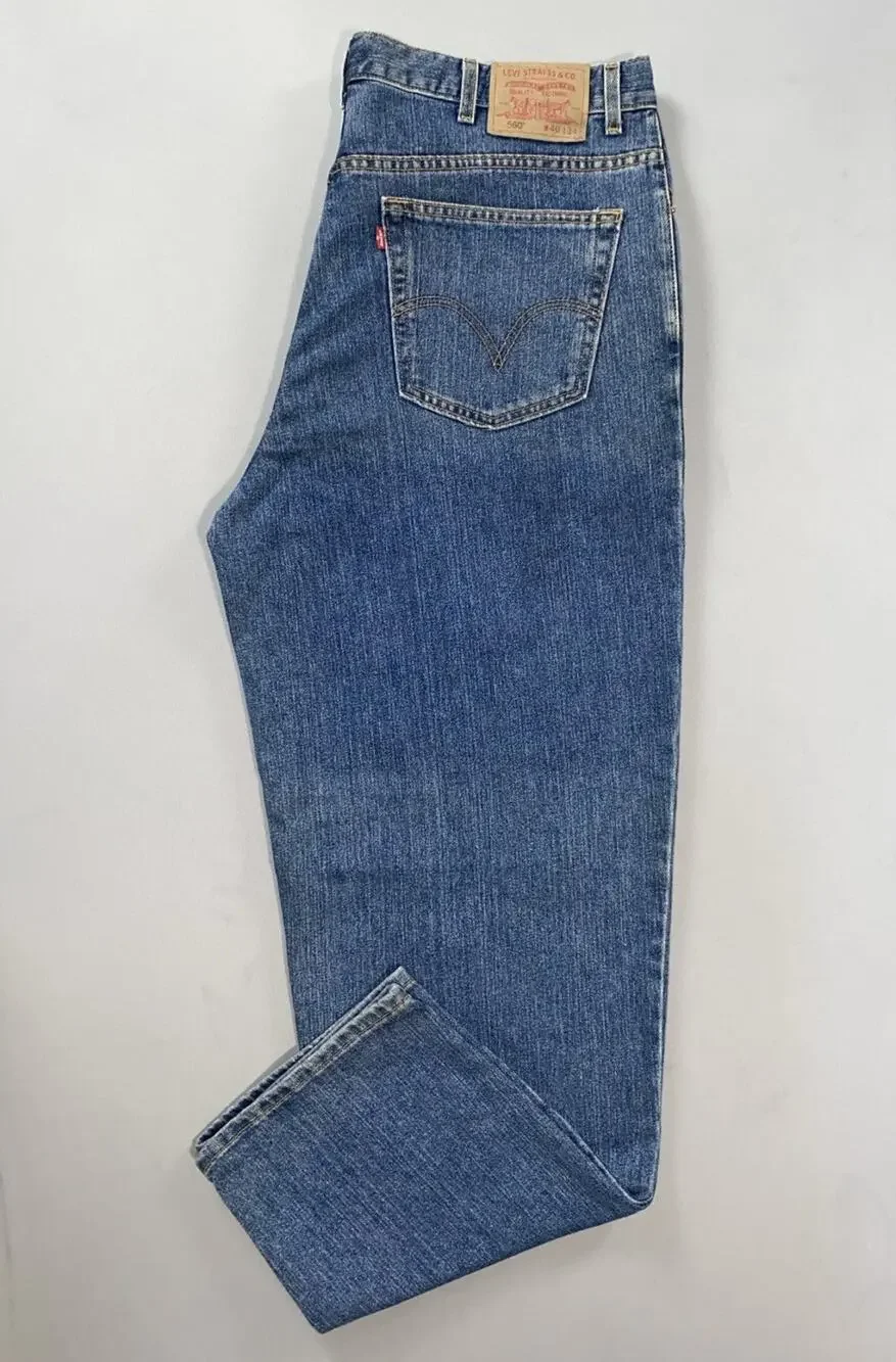 Levi's Vintage 560 Comfort Fit 5-Pocket Denim Jeans. Medium Wash, 40X34. NWOT!